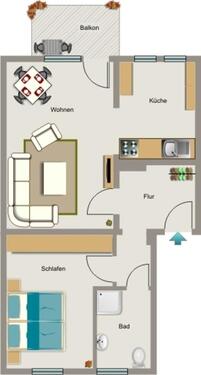 Foto - 2.5 Zimmer Erdgeschoßwohnung zur Miete in Essen
