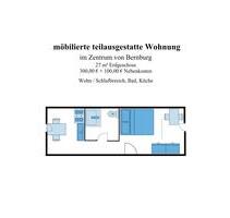 möblierte teilausgestattete Wohnung - Bernburg (Saale)