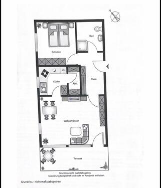 Foto - 2,5-Zimmer-Erdgeschosswohnung mit Terrasse in zentraler Lage