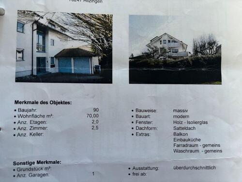 Foto - 2,5 Zimmer in Riedheim mit Garage