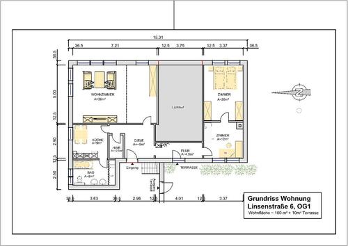 Foto - 3 Zimmer Etagenwohnung zur Miete in Mühlhausen (Thüringen)