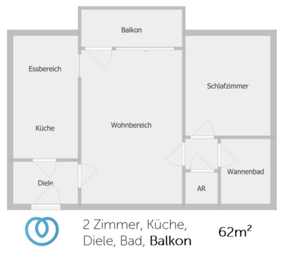 Foto - Viel Platz für Ihr Budget: Großzügige 2-Zimmer-Wohnung mit Wohnküche & Balkon!