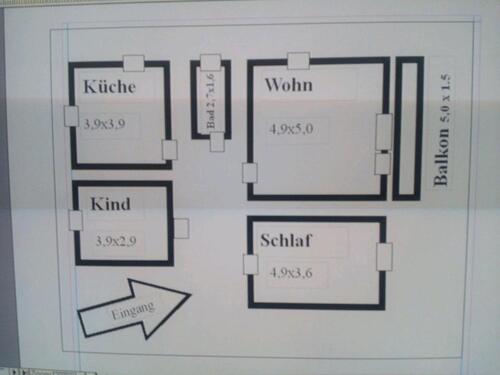 Foto - Jetzt frei, zu vermieten. 3 Zi., Küche, Bad, Balkon......