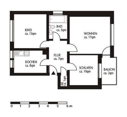 Foto - 3.5 Zimmer Erdgeschoßwohnung in Dortmund