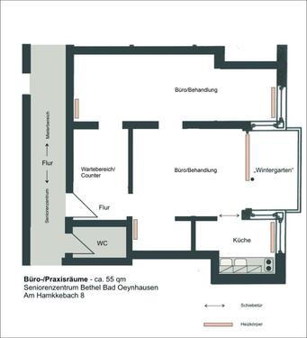 Foto - Praxisräume, Büroräume zu vermieten - ca. 55 qm