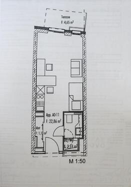 Foto - 1 Zimmer Erdgeschoßwohnung zur Miete in Augsburg
