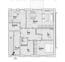 Helle Zweizimmerwohnung mit Südterrasse - Neubau, Seniorengerecht - Warburg