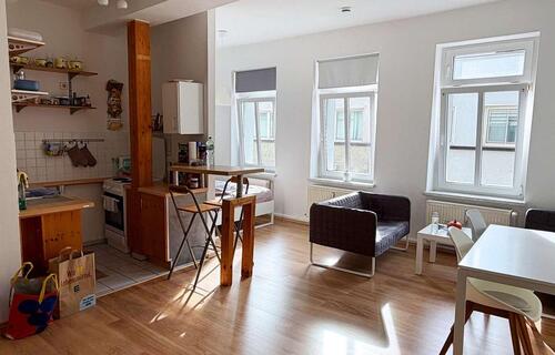 Foto - Möblierte 1-Zimmer-Wohnung mit Dachterrasse zur Mitbenutzung