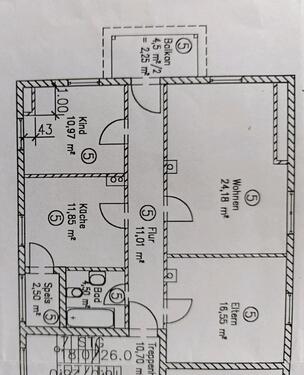 Foto - 3-Zimmer Wohnung zu vermieten - 740,00&nbsp;EUR Kaltmiete, ca.&nbsp; 80,00&nbsp;m&sup2;