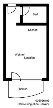 Foto - 1 Zimmer Etagenwohnung in Köthen (Anhalt)