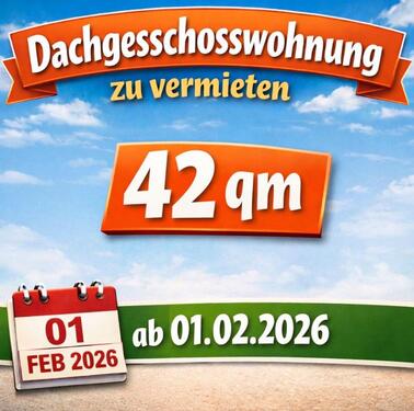 Foto - DG Wohnung zur Miete ab sofort - 405,00&nbsp;EUR Kaltmiete, ca.&nbsp; 42,00&nbsp;m&sup2;