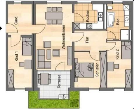 Foto - 4 Zimmer Erdgeschoßwohnung in Jena