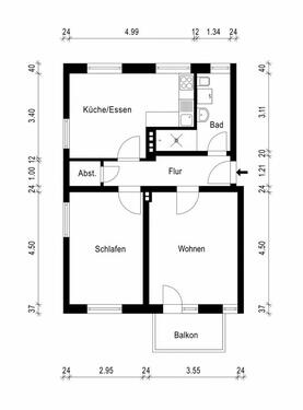 Foto - 2 Zimmer Etagenwohnung zur Miete in Magdeburg