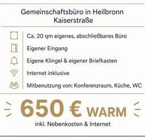 Büro (20 qm) in zentraler Lage – Heilbronn Kaiserstr.