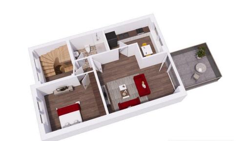 Foto - Charmante 2-Zimmer-Wohnung mit Balkon, Einbauküche, Stellplatz