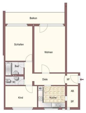 Foto - 3 Zimmer Etagenwohnung in Herford