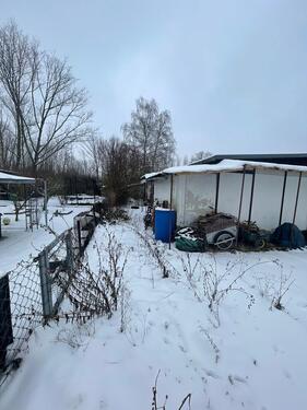 Foto - Garten mit Gartenlaube in Halle Saale Bruckdorf Nähe HEP und Moba