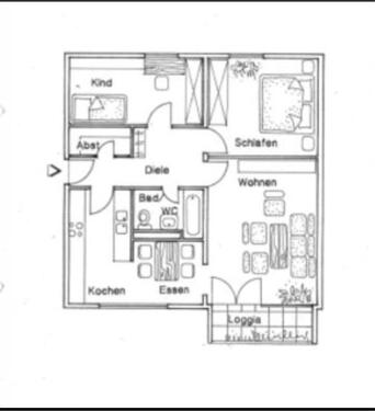 Foto - 3 Zimmer Wohnung ab 01.04 - 1.000,00&nbsp;EUR Kaltmiete, ca.&nbsp; 80,00&nbsp;m&sup2;