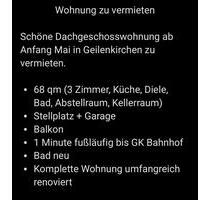Schöne DG-Wohnung in GK zu vermieten - Übach-Palenberg