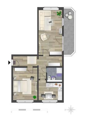Foto - Etagenwohnung in Chemnitz zur Miete