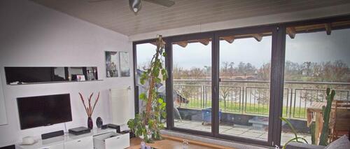 Foto - DG-Wohnung in Ladenburg mit Neckarblick: 3,5 ZKB, Wfl.110 qm