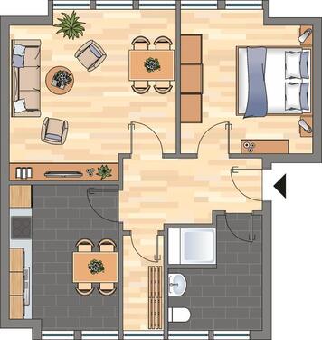 Foto - 2 Zimmer Etagenwohnung zur Miete in Zeven