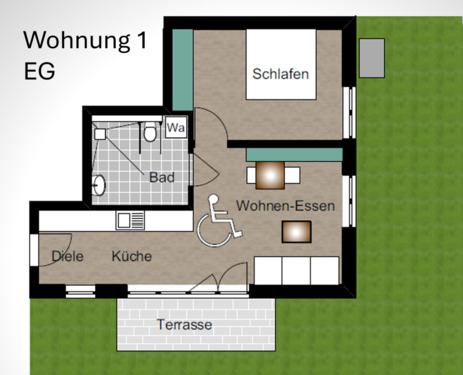 Foto - NEUBAU: Erstbezug - Whg. in Rheinstetten Mörsch - 2 Zimmer
