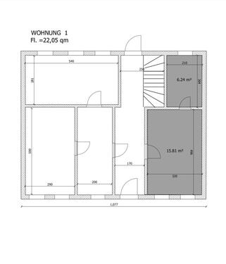 Foto - Wohnung Sanierungsbedürftig. - 9.000,00&nbsp;EUR Kaufpreis, ca.&nbsp; 22,00&nbsp;m&sup2;