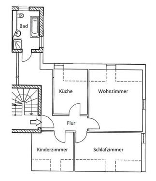 Foto - Etagenwohnung zur Miete in Schirgiswalde-Kirschau