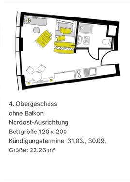 Foto - 1 Zimmer Etagenwohnung in Ingolstadt