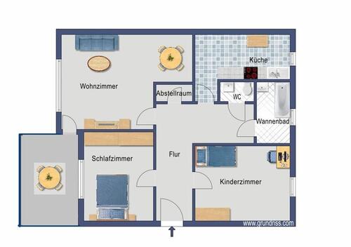 Foto - 3 Zimmer Etagenwohnung zur Miete in Osnabrück