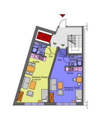 Foto - Eigentumswohnung in Tegel - 500,00&nbsp;EUR Kaltmiete, ca.&nbsp; 32,00&nbsp;m&sup2;