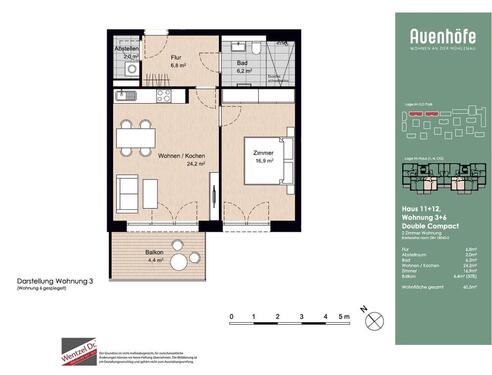 Foto - 2 Zimmer Etagenwohnung zur Miete in Pinneberg