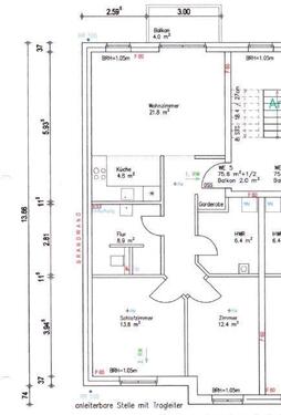 Foto - 3 Zimmer Etagenwohnung zur Miete in Neumünster