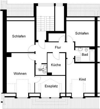 Foto - 4 Zimmer Dachgeschoßwohnung in Osnabrück