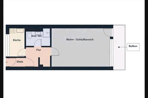 Foto - 1 Z-Wohnung mit Balkon – frisch renoviert