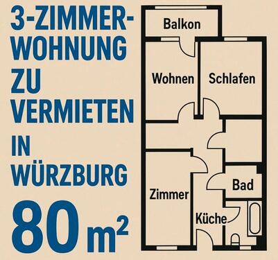 Foto - Helle 3-Zimmer-Wohnung mit Balkon & Stellplatz - LENGFELD