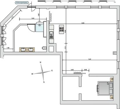 Foto - 3 Zimmer Etagenwohnung zur Miete in Zachenberg