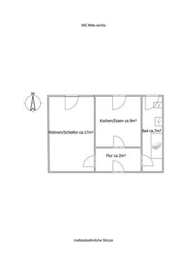 Foto - 1 Zimmer Etagenwohnung zur Miete in Halle (Saale)