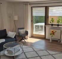 Befristet: Möblierte 2-Zimmer-Wohnung mit Terrasse & Garten - Marktoberdorf