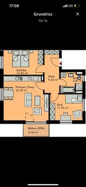 Foto - Moderne 3 Zimmer Wohnung Pielmühle ab 01.07