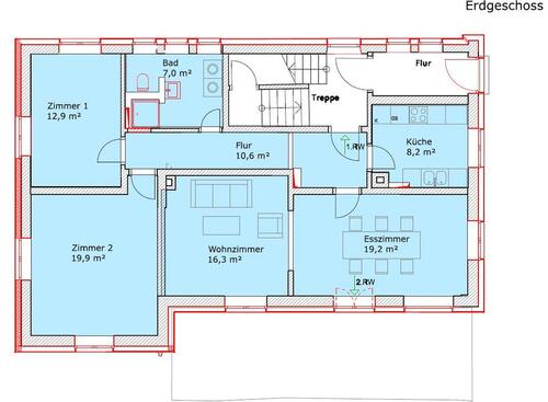 Foto - 3.5 Zimmer Erdgeschoßwohnung in Loßburg