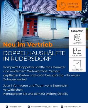 Foto - 4 Zimmer Doppelhaushälfte zum Kaufen in Rüdersdorf bei Berlin