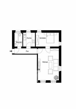 Foto - Etagenwohnung in Augustusburg zur Miete