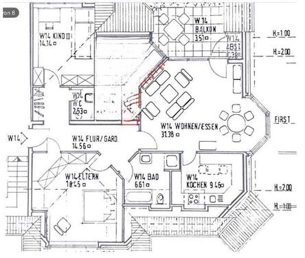 Foto - 4 Zimmer Maisonettenwohnung zum Kaufen in Bielefeld
