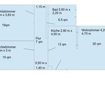 Schöne 3 Zimmer KB Wohnung 80 qm + Garagenstellplatz in Fell