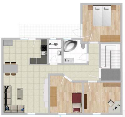 Foto - 4-Zimmer-Wohnung mit Balkon in Pirmasens – Nähe Messplatz (2. OG)