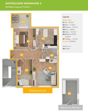 Foto - 3-Zimmer-Wohnung mit Balkon im Kreuzviertel in Münster