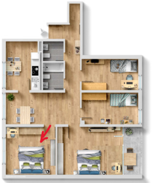 Foto - 1 Zimmer Etagenwohnung in Ludwigshafen am Rhein