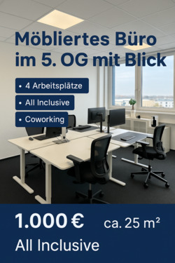 Foto - Möbliertes Büro im 5. OG mit Ausblick – All Inclusive – Coworking